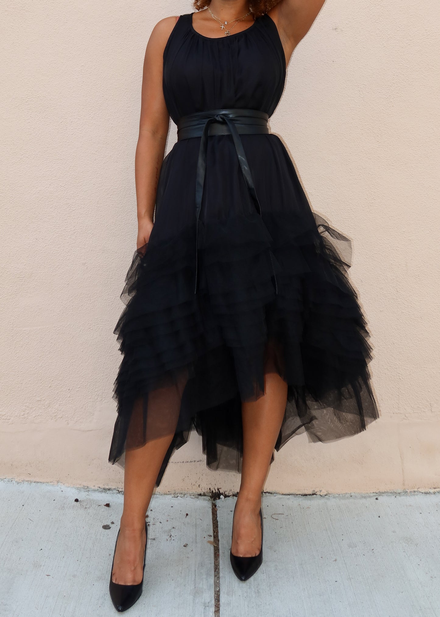 Amelia Ruffle Tulle Dress