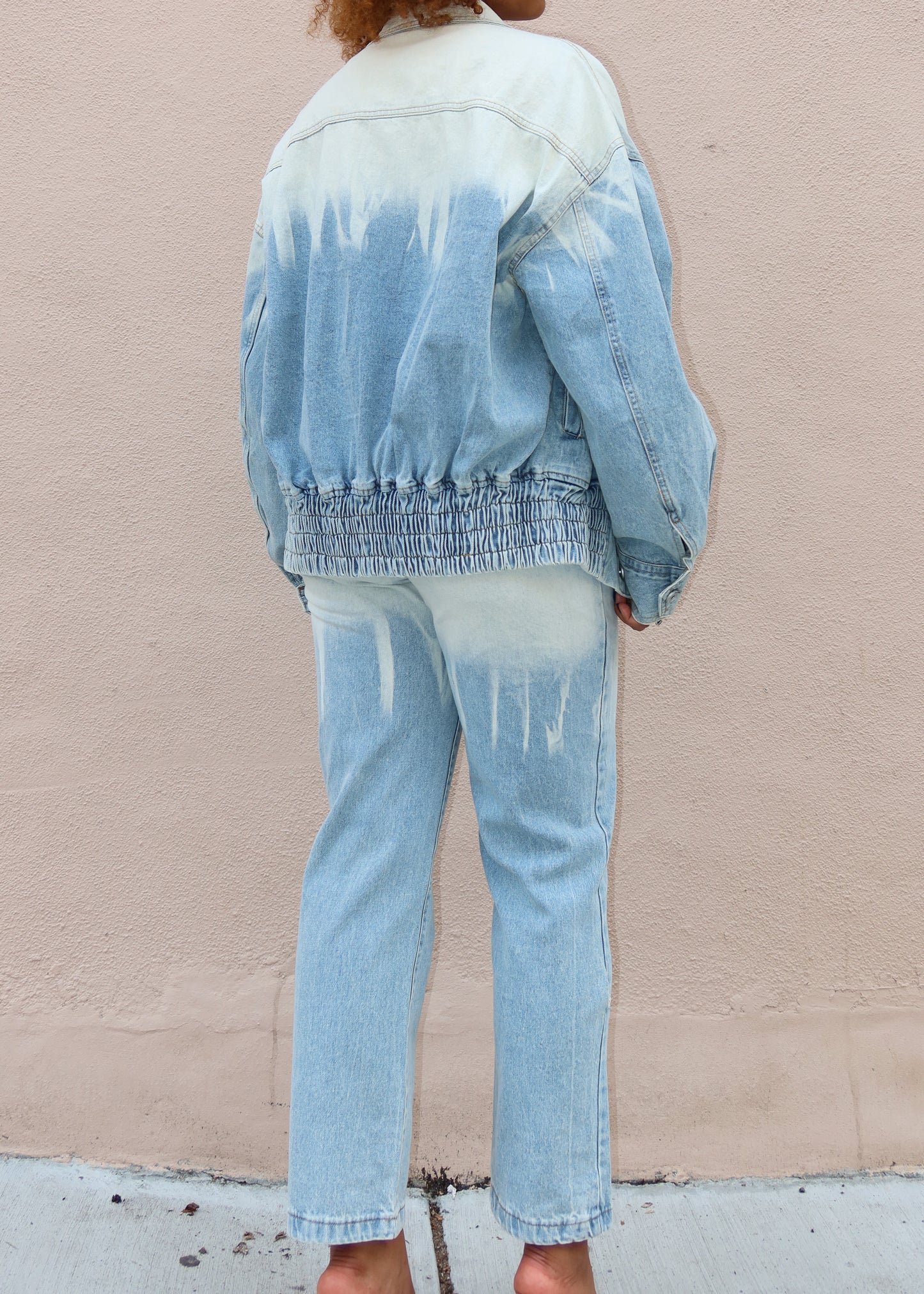 Ombre Light Wash Denim Set